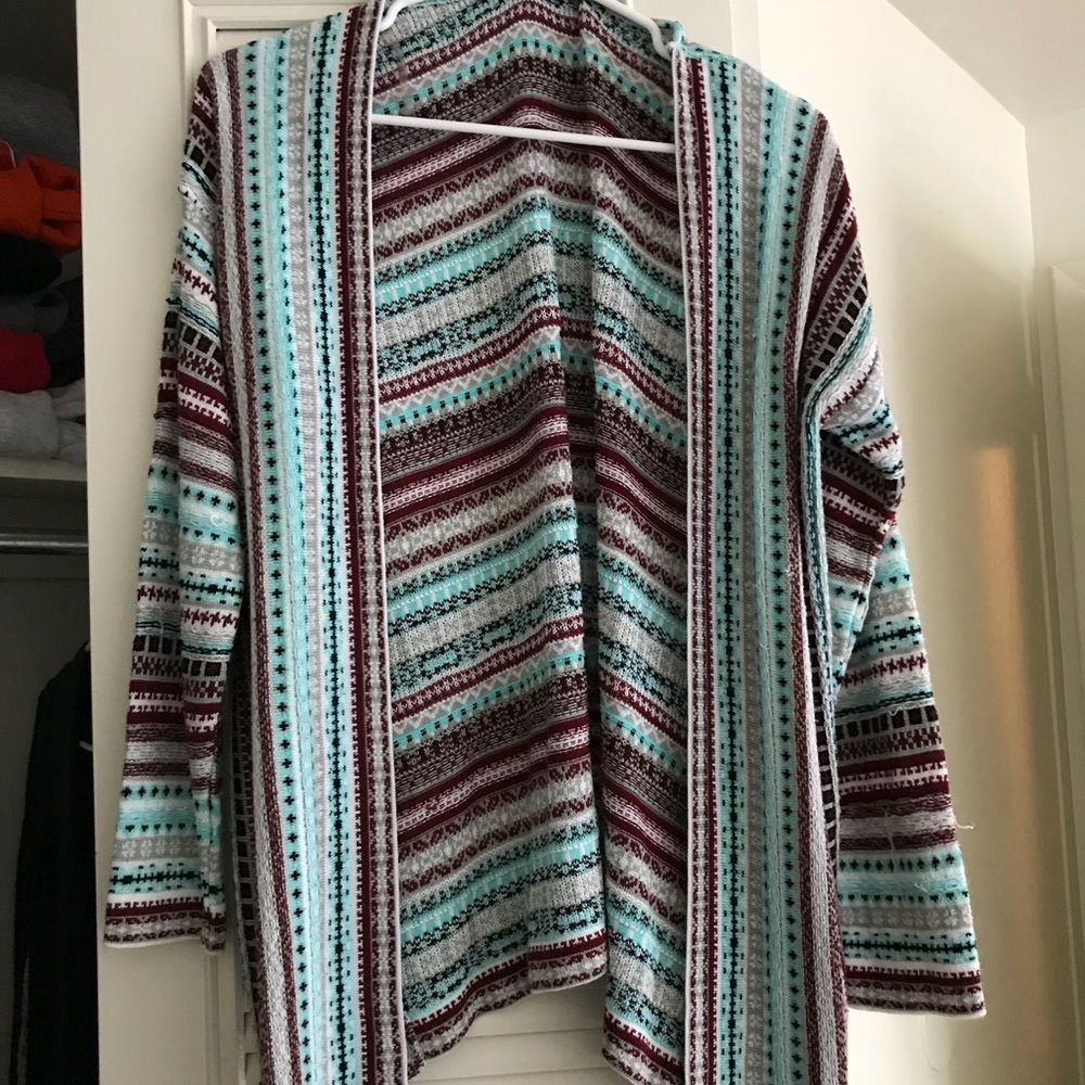 Tribal print cardigan